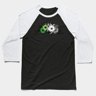 Aromantic Flowers Baseball T-Shirt